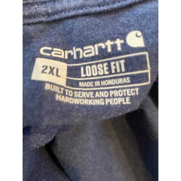 Carhartt Men's T-Shirt Loose Fit Heavyweight Short-Sleeve Pocket Work 2XL - Picture 3 of 11